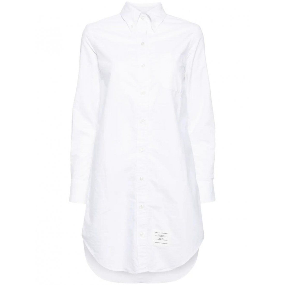 Thom browne - Robe chemise 'Logo-Patch Poplin' pour Femmes