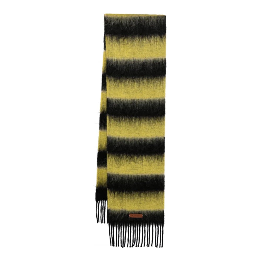 Marni - Écharpe en laine 'Fringed Colour-Block' pour Femmes
