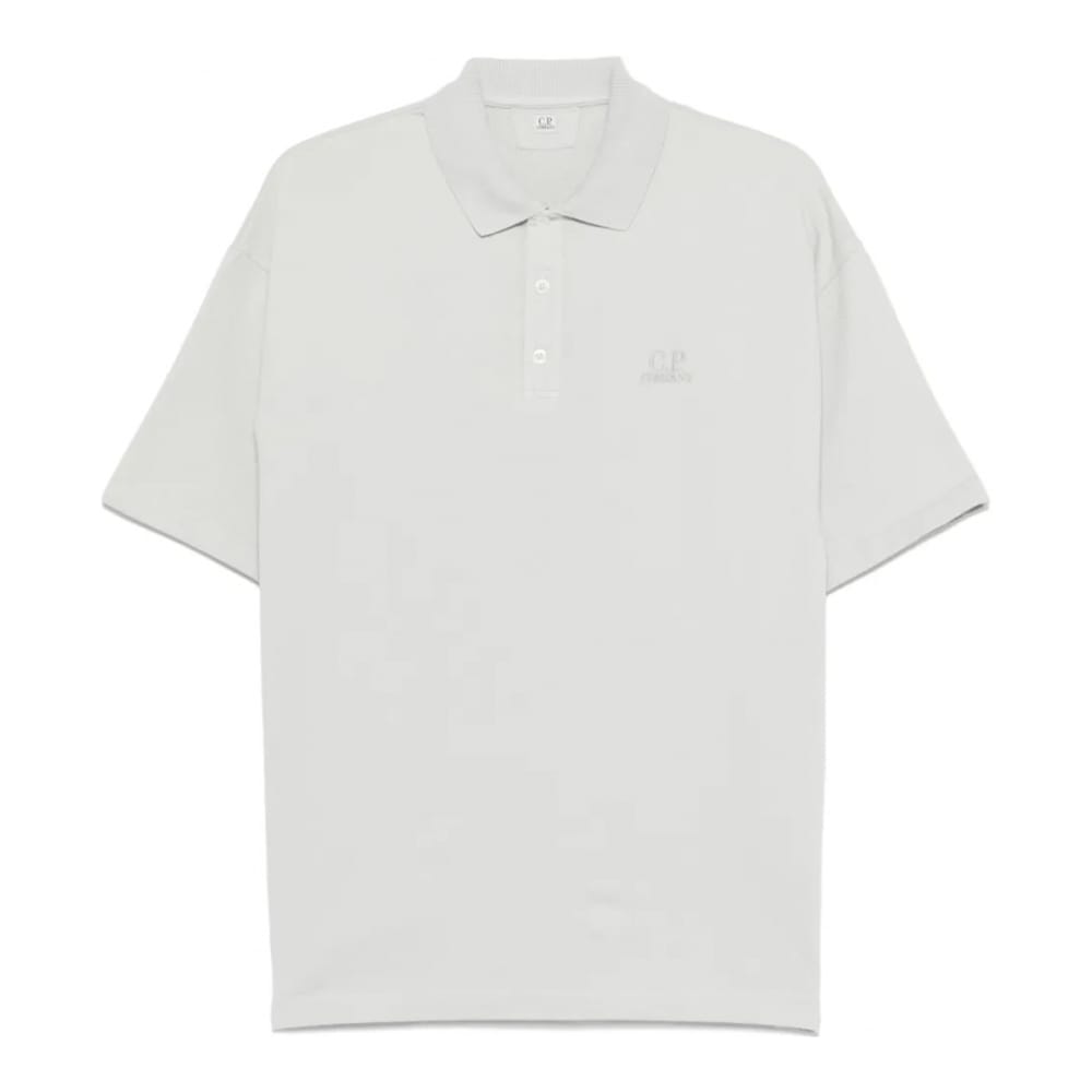 C.p. company - "Polo 'Logo-Embroidered' pour Hommes"-S