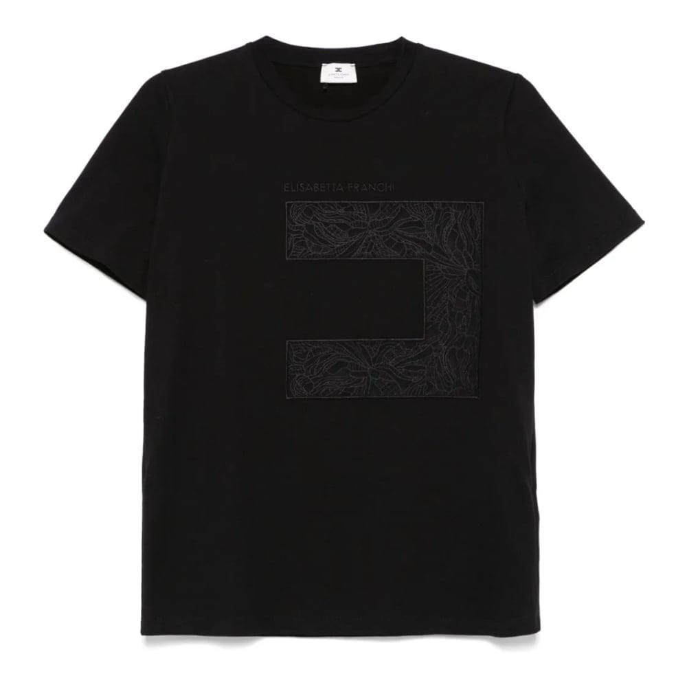 Elisabetta franchi - T-shirt 'Voile-Logo' pour Femmes
