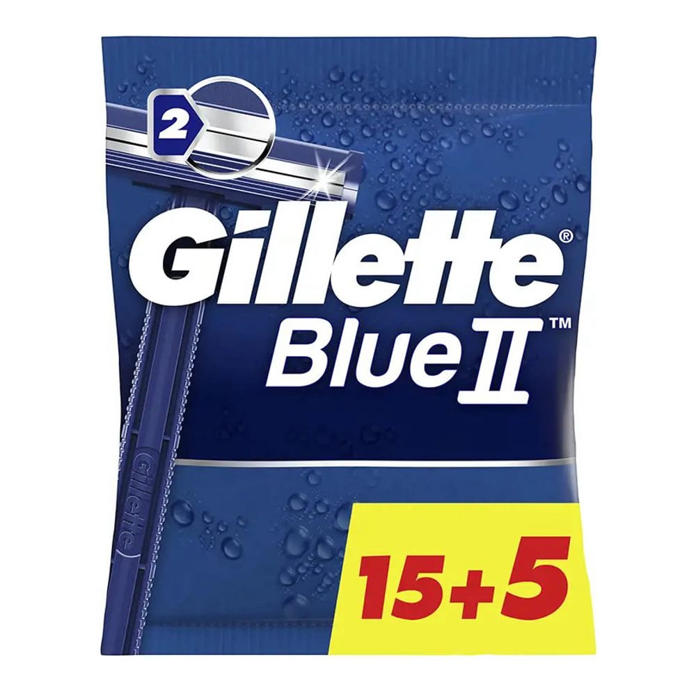 Gillette - Lames de rasoir 'Blue II Disposable' - 20 Pièces