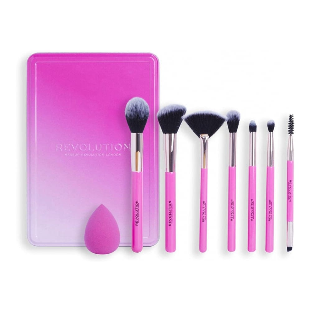Revolution make up - Set de pinceaux de maquillage 'The Brush Edit' - 8 Pièces