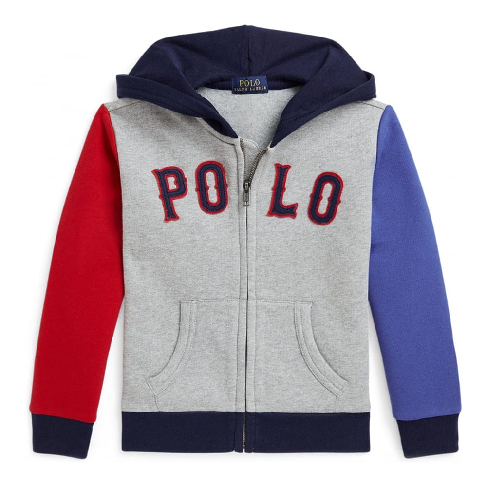Ralph lauren kids - Sweatshirt à capuche 'Baseball Logo Fleece Full Zip' pour Grands garçons