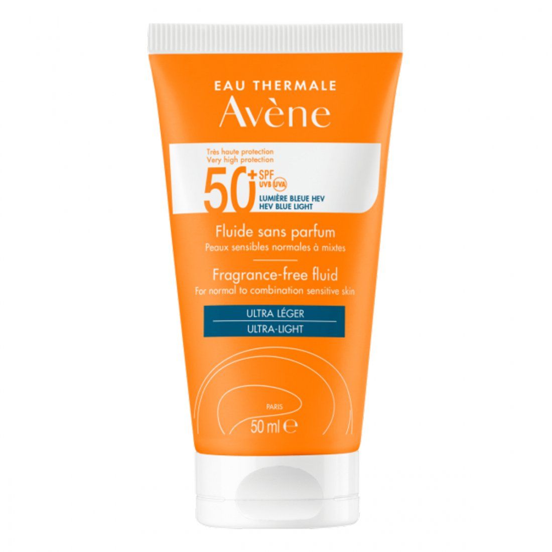 Avène - Fluide solaire 'Solaire Haute Protection Perfume-Free SPF50' - 50 ml