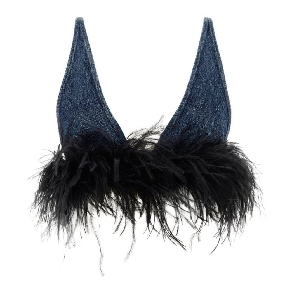 Miu miu - Crop Top 'Denim' pour Femmes