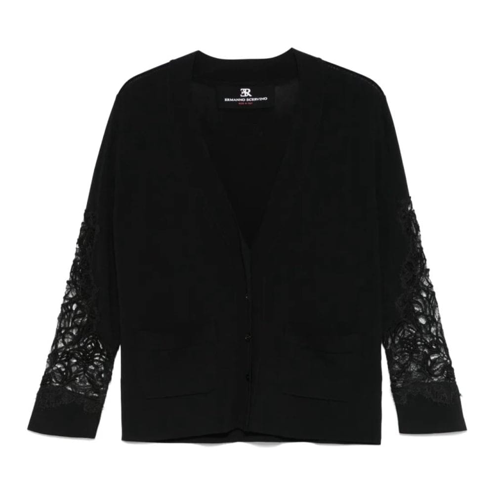 Ermanno scervino - "Cardigan 'Lace-Panelling' pour Femmes"