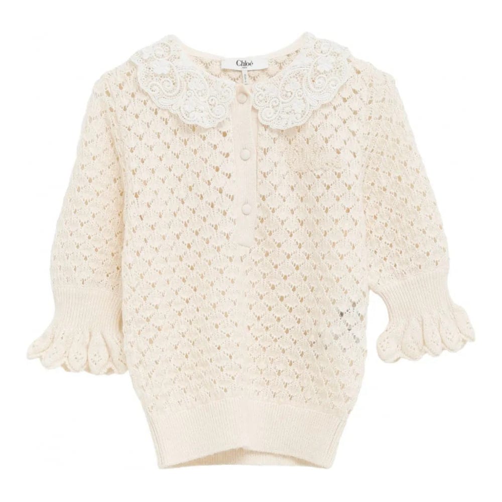 Chloé - Pull 'Lace-Collar' pour Femmes