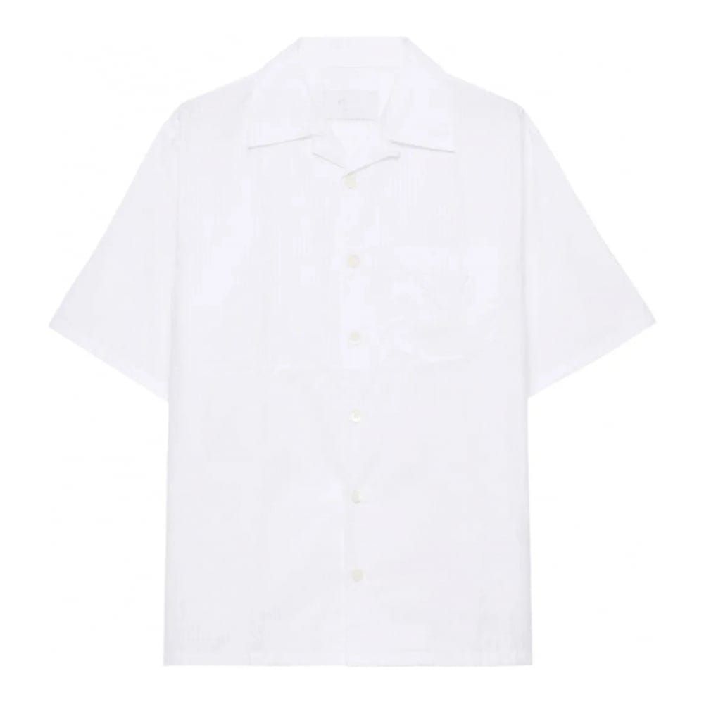 Prada - Chemise à manches courtes 'Logo-Patch Bowling' pour Hommes