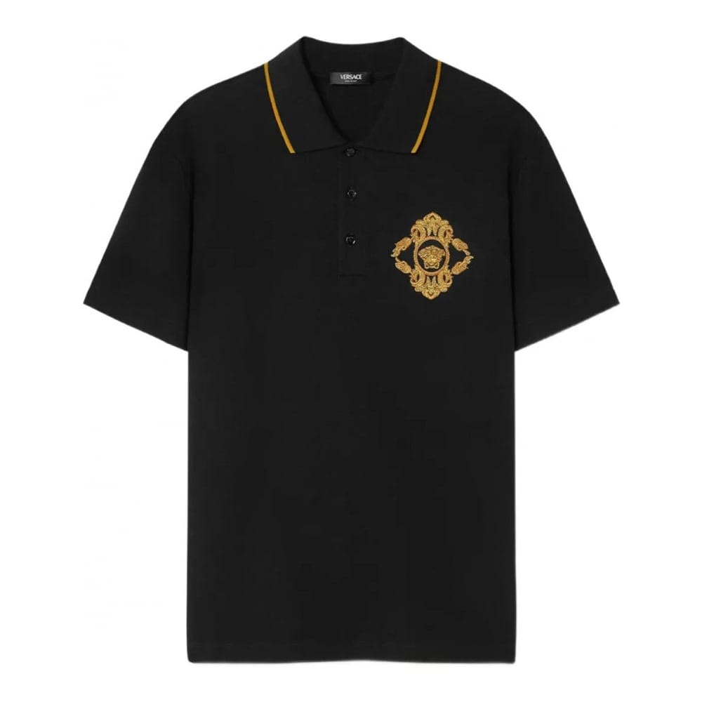 Versace - Polo 'Architectural Baroque-Embroidered' pour Hommes