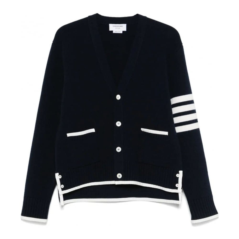Thom browne - Cardigan '4-Bar Stripe' pour Hommes