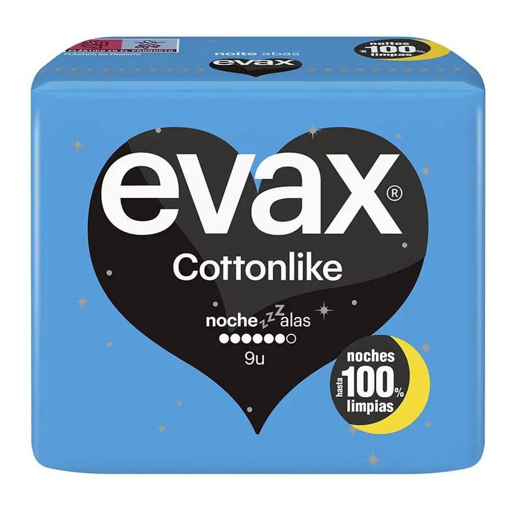 Evax - Serviettes de nuit 'Cottonlike' - 9 Pièces