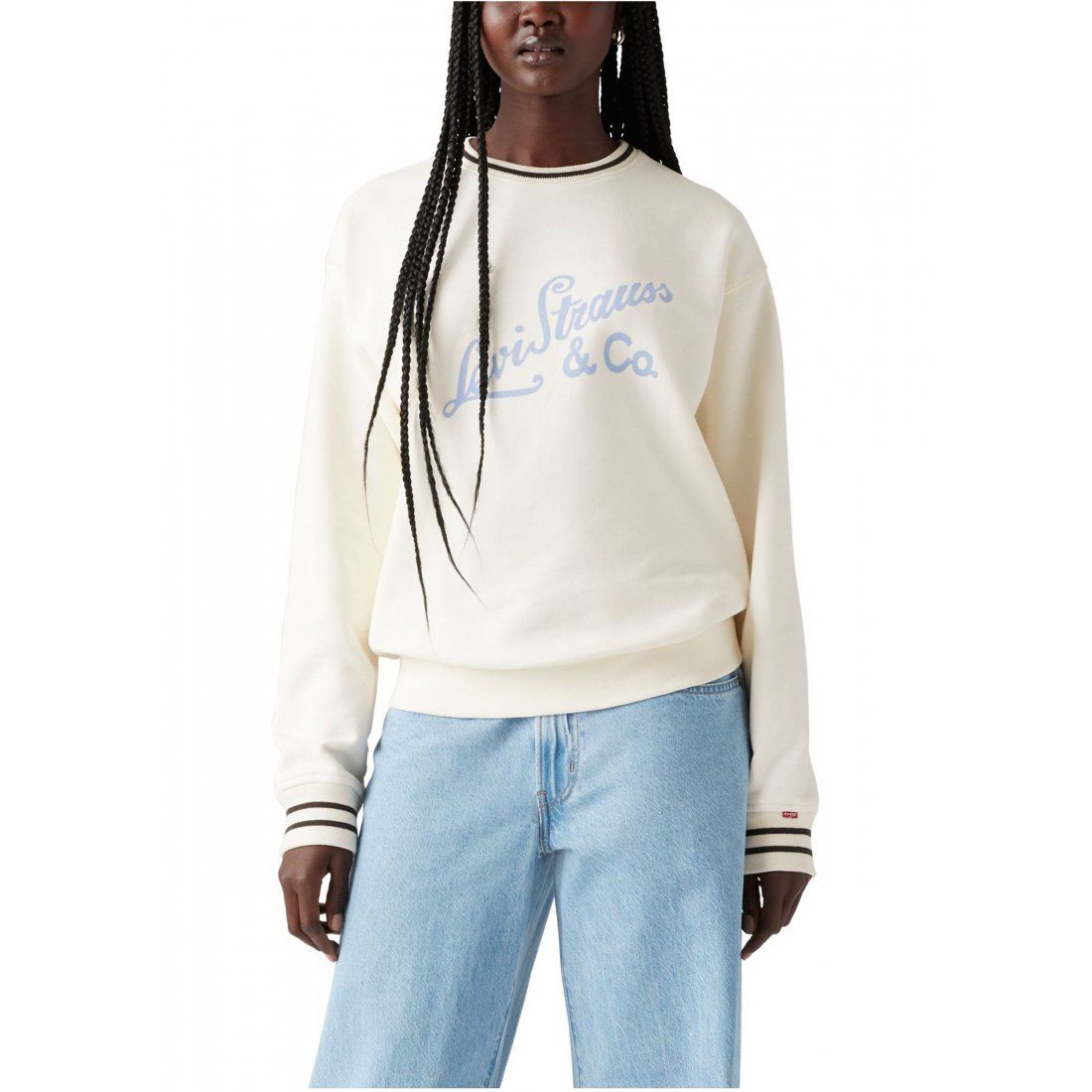 Levi's - Sweatshirt 'Archival Script Crew Neck' pour Femmes