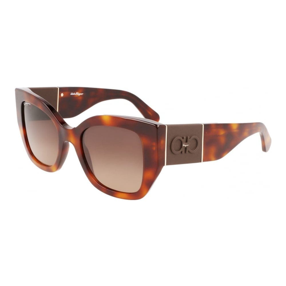 Ferragamo - 'Gancini 51mm Gradient Modified Rectangular Sunglasses' pour Femmes