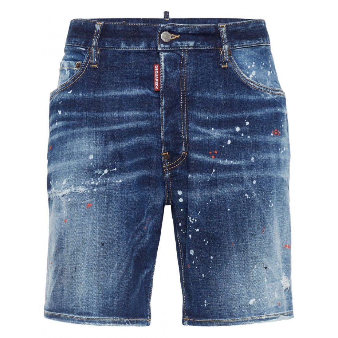 Dsquared2 - Short en jean 'Paint-Splatter' pour Hommes