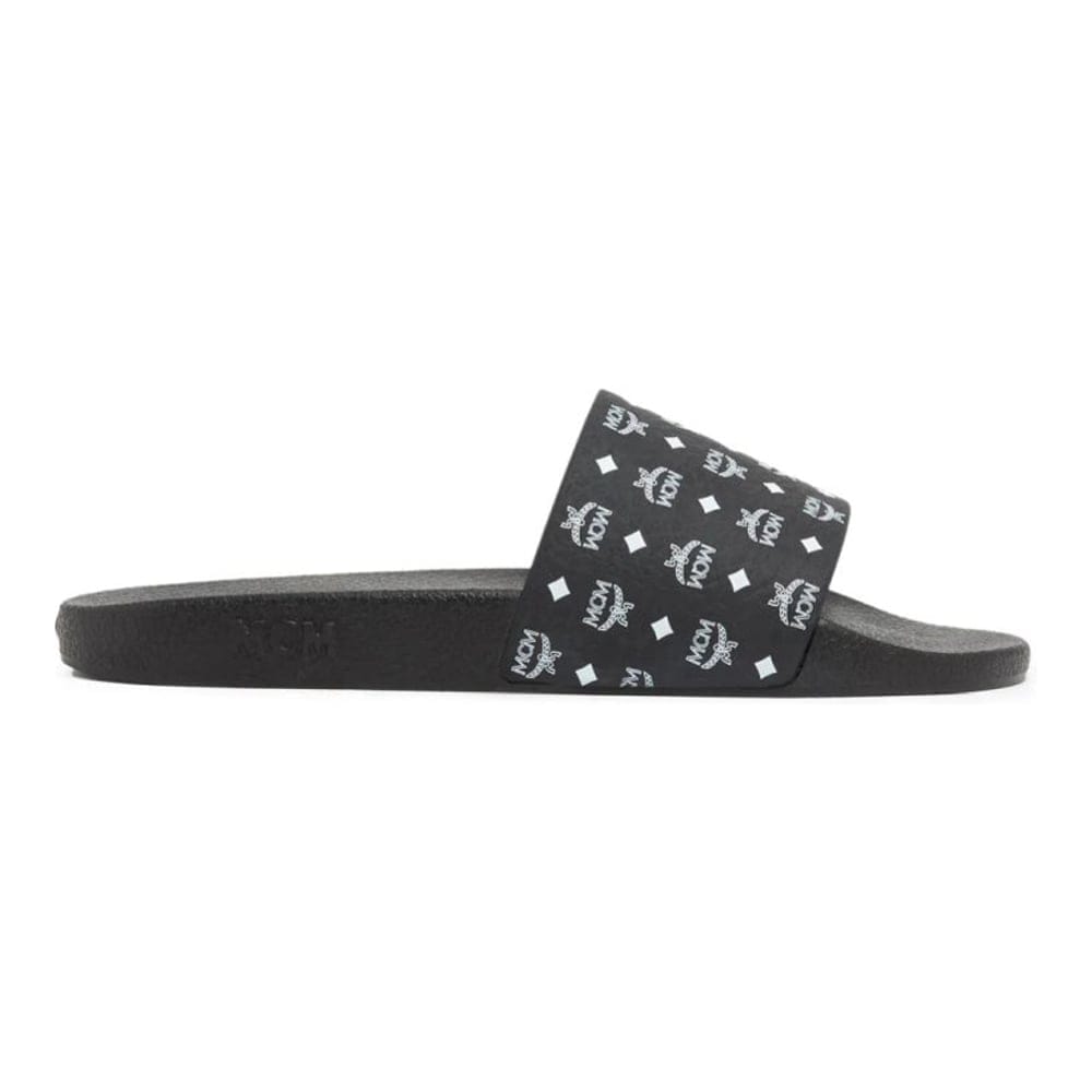 Mcm - Claquettes 'Logo-Print' pour Hommes