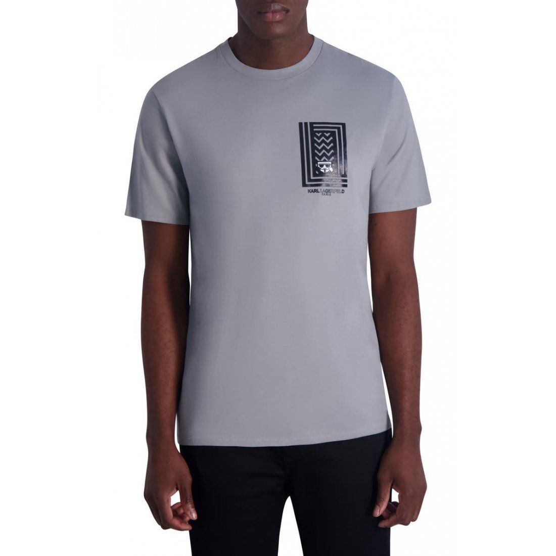 Karl Lagerfeld Paris - T-shirt 'Rubberized Logo Graphic' pour Hommes