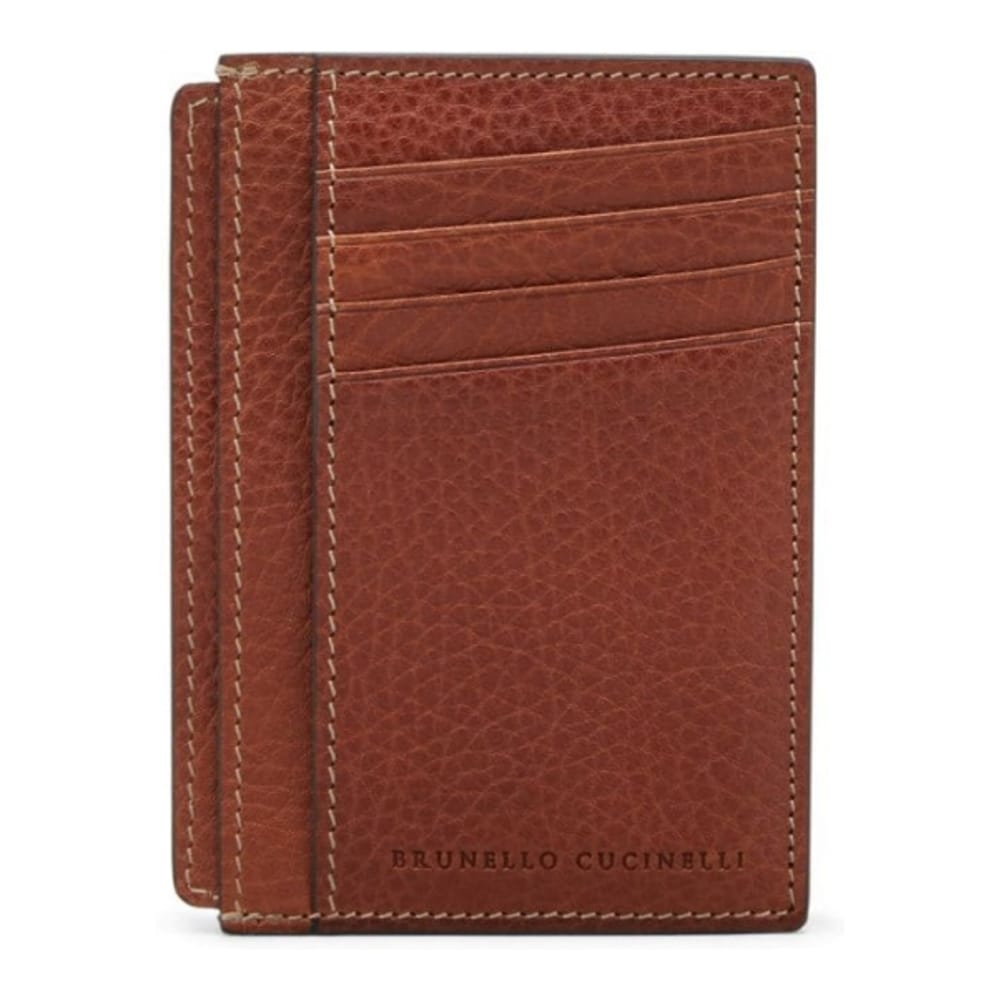 Brunello cucinelli - Porte-carte 'Logo Stamp' pour Hommes