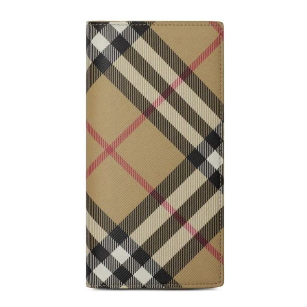 Burberry - Portefeuille 'Check-Pattern Bi-Fold' pour Hommes
