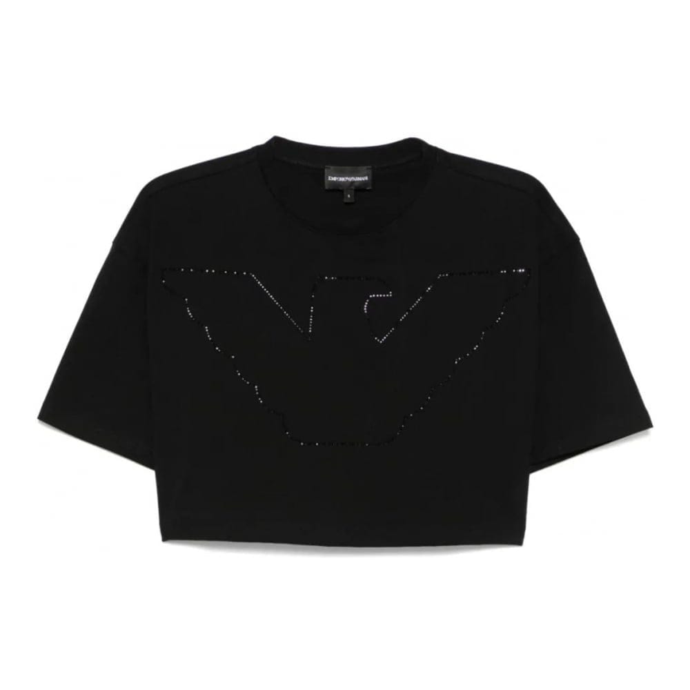 Emporio armani - T-shirt 'Logo-Embellished' pour Femmes