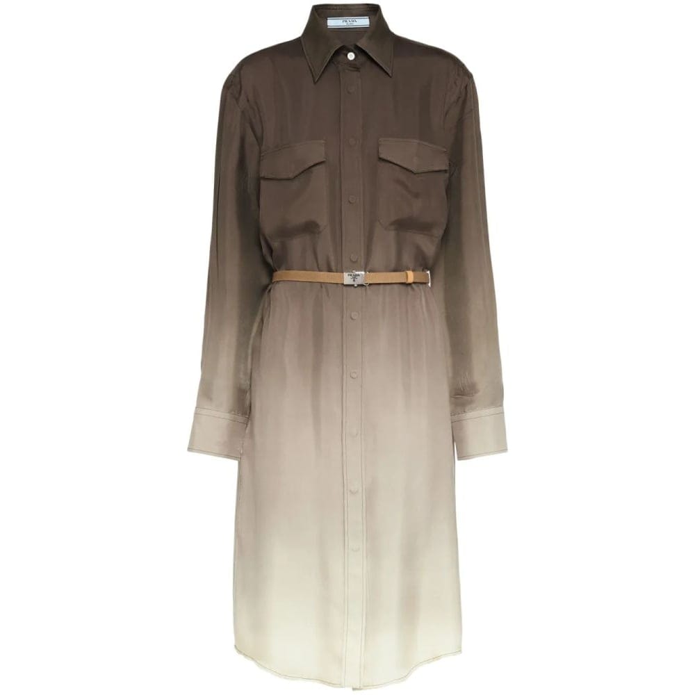 Prada - Robe chemise 'Gradient' pour Femmes