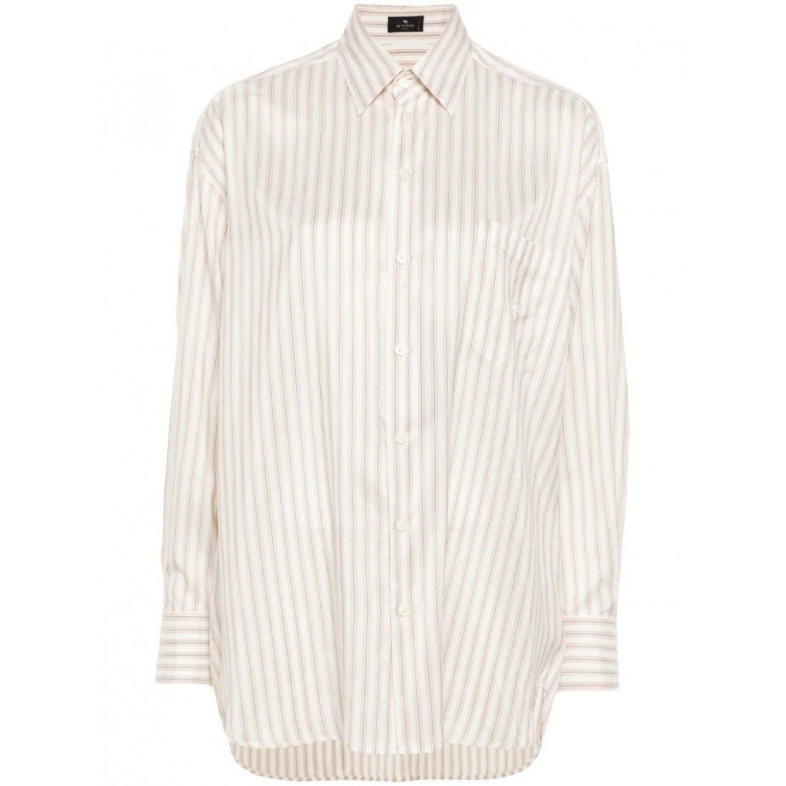 Etro - Chemise 'Pegaso-Embroidered Striped' pour Femmes
