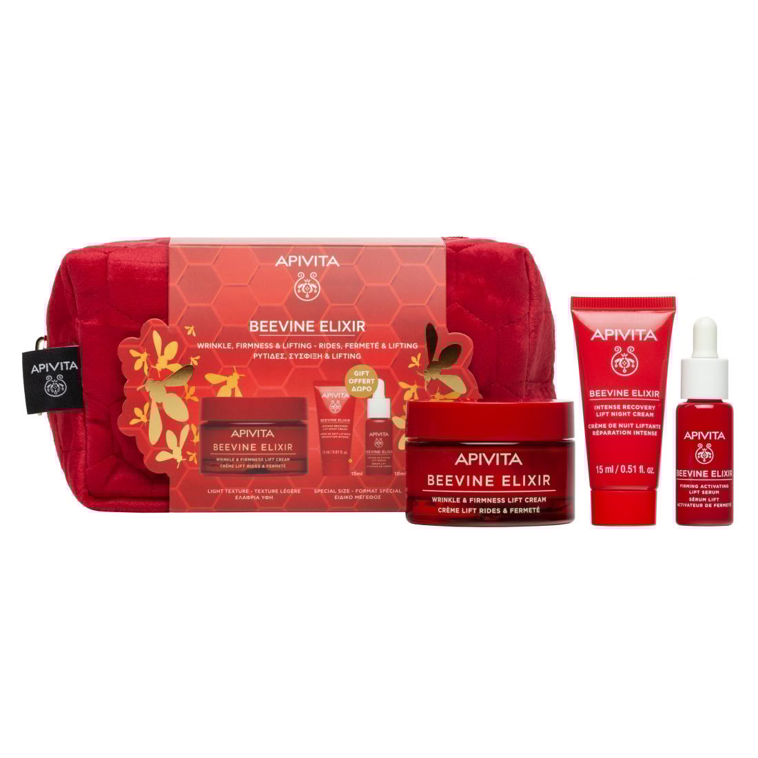 Apivita - "Set de soins anti-âge 'Beevine Elixir Light' - 4 Pièces"