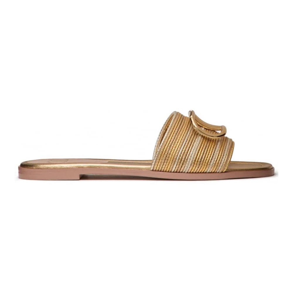 Valentino garavani - Sandales plates 'VLogo Signature' pour Femmes