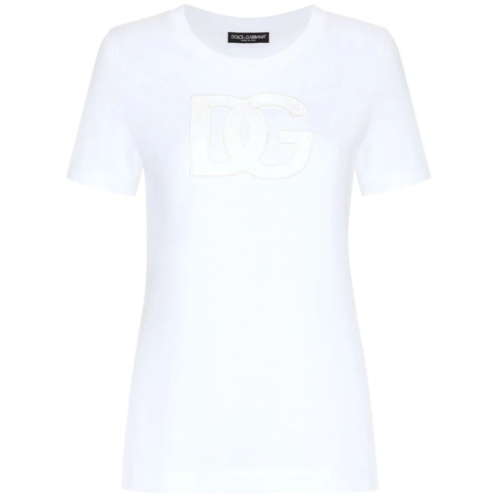 Dolce&gabbana - T-shirt 'Logo-Patch' pour Femmes