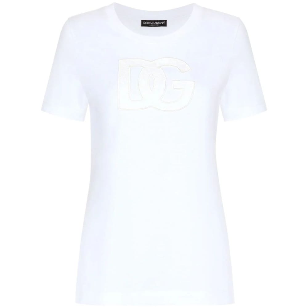 Dolce & Gabbana - T-shirt 'Logo-Patch' pour Femmes