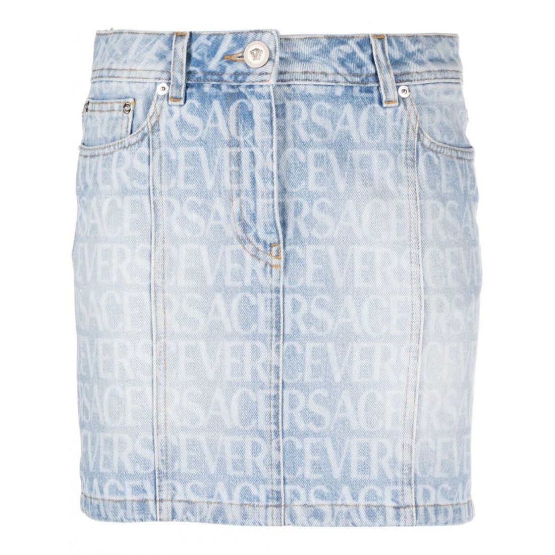 Versace - Mini Jupe 'Logo' pour Femmes