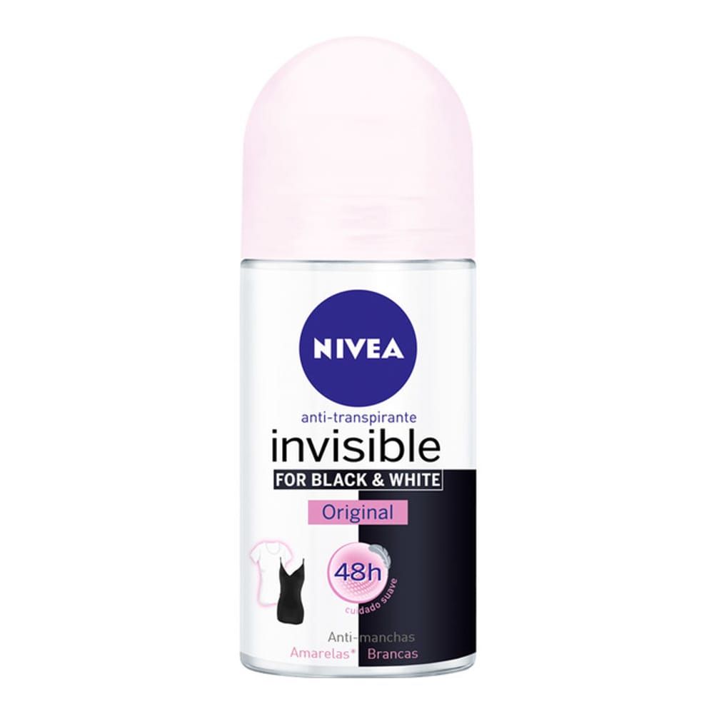 Nivea - Déodorant Roll On 'Black & White Invisible' - 50 ml
