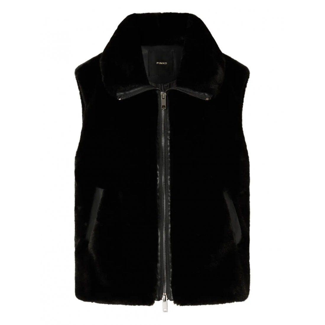 Pinko - Gilet 'Faux-Fur Zip-Front' pour Femmes