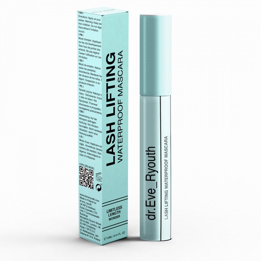Dr. eve_ryouth - Mascara Waterproof 'Lash Lifting' - 12 ml