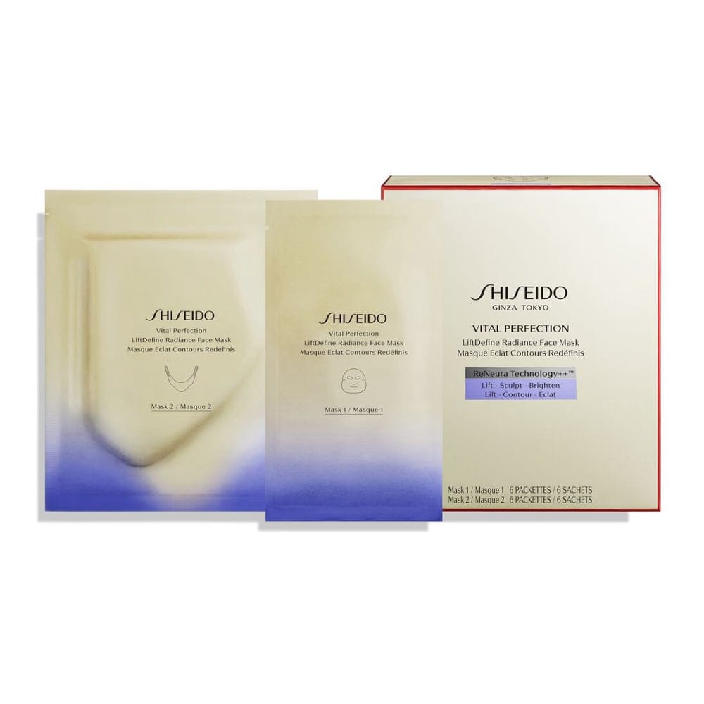 Shiseido - Masque visage 'Vital Perfection Lift Define Radiance' - 12 Pièces