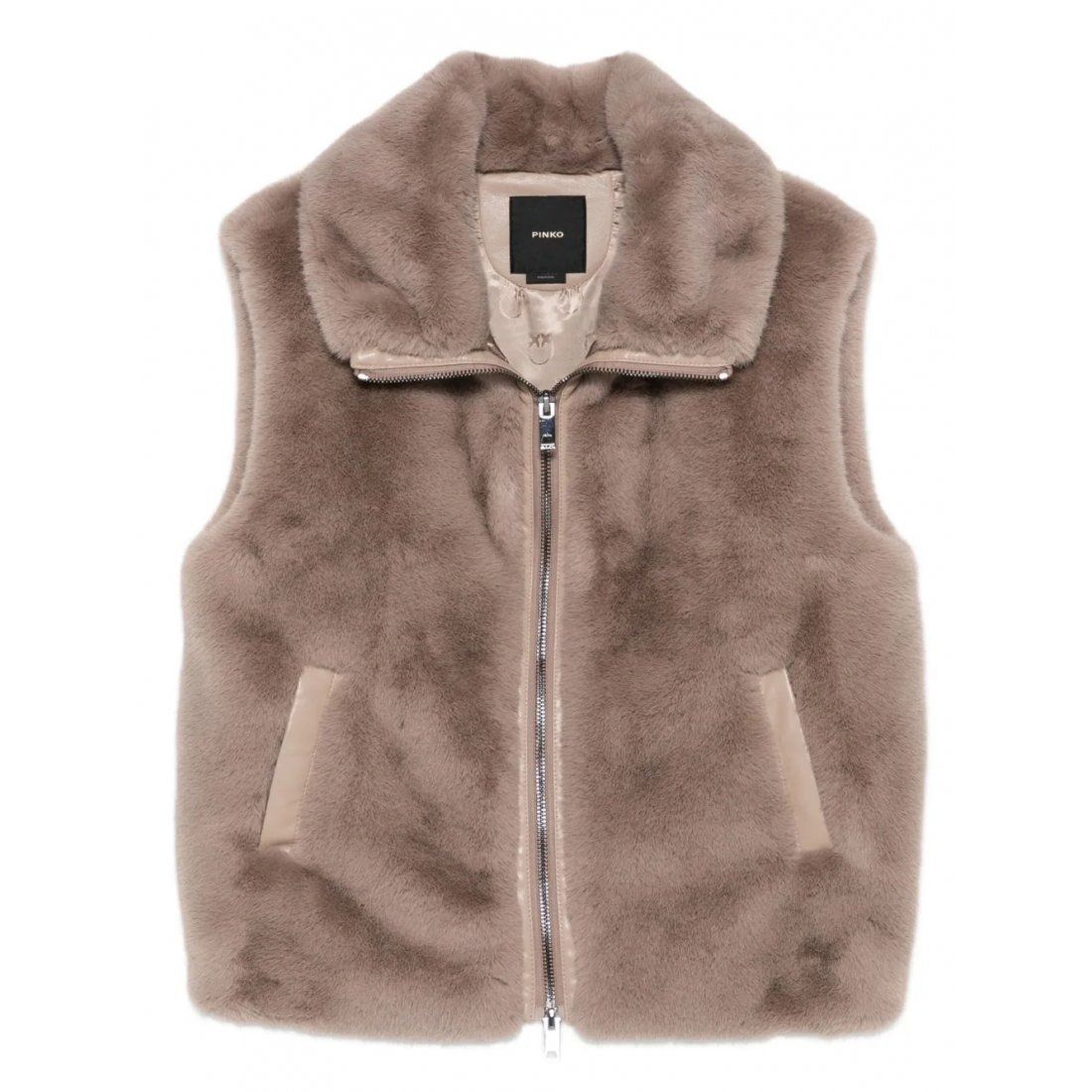 Pinko - Gilet 'Faux-Fur Zip-Front' pour Femmes