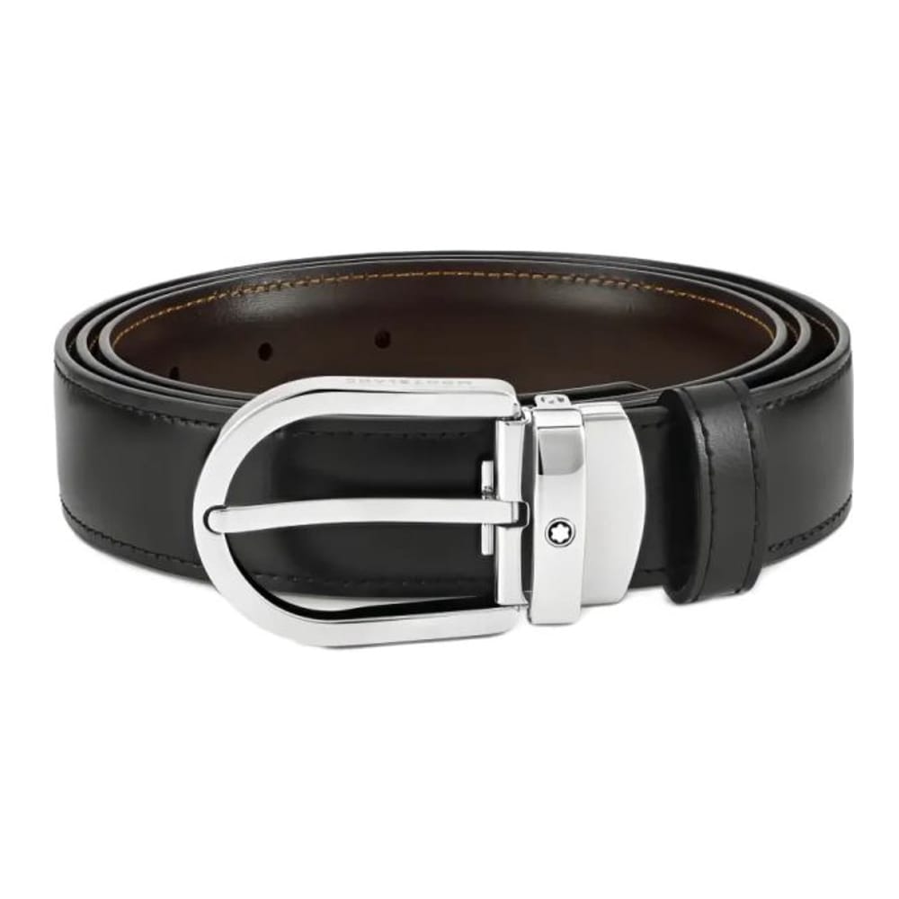 Montblanc - Ceinture Réglable 'Oval-Buckle' pour Hommes