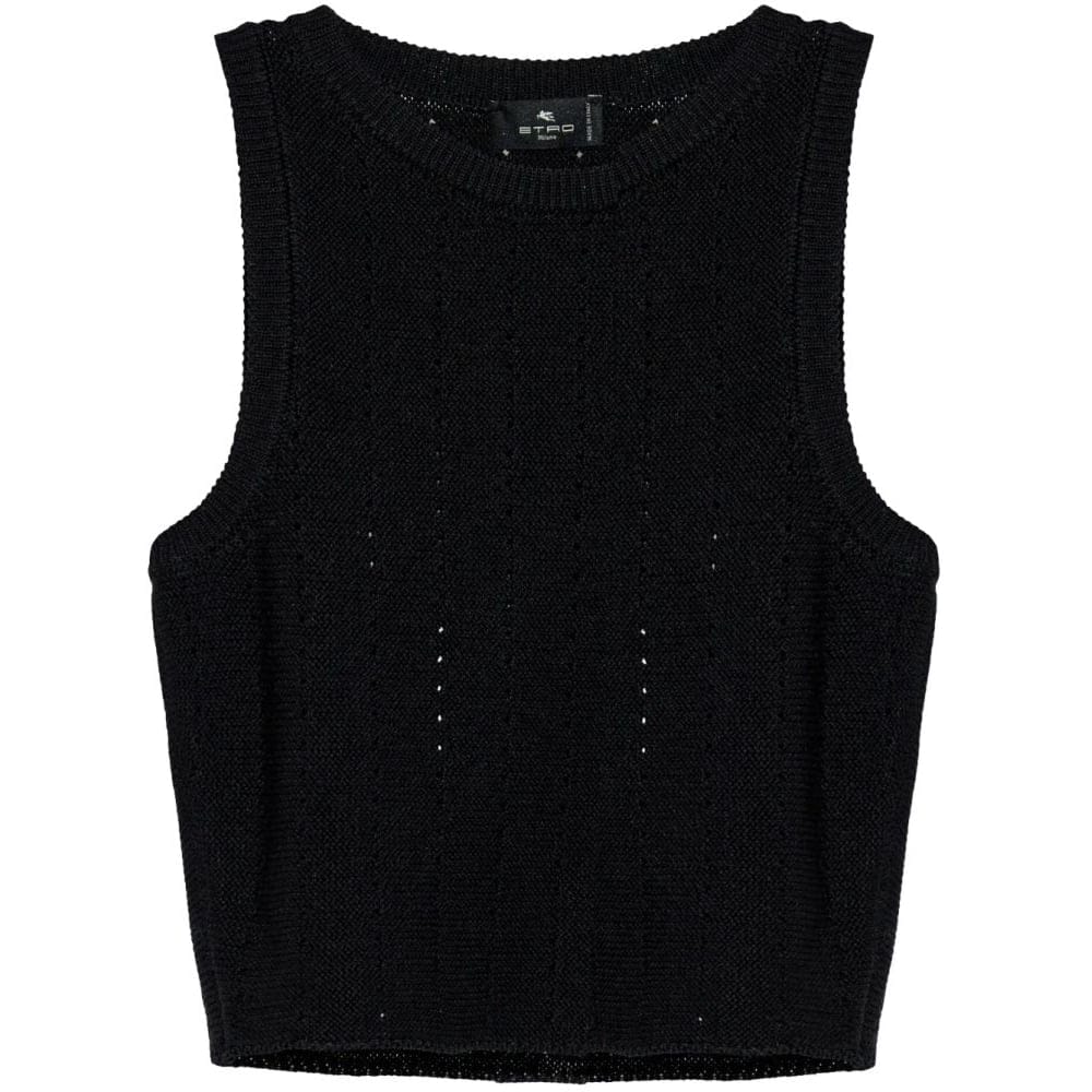 Etro - Crop Top 'Punched-Detail' pour Femmes