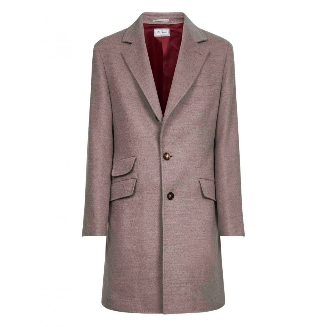 Brunello cucinelli - Manteau 'Notched-Lapel' pour Hommes