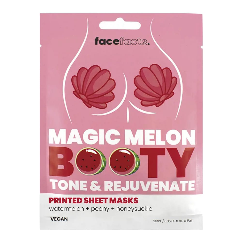 Face Facts - Masque en feuille 'Magic Melon Booty Tone & Rejuvenate' - 25 ml