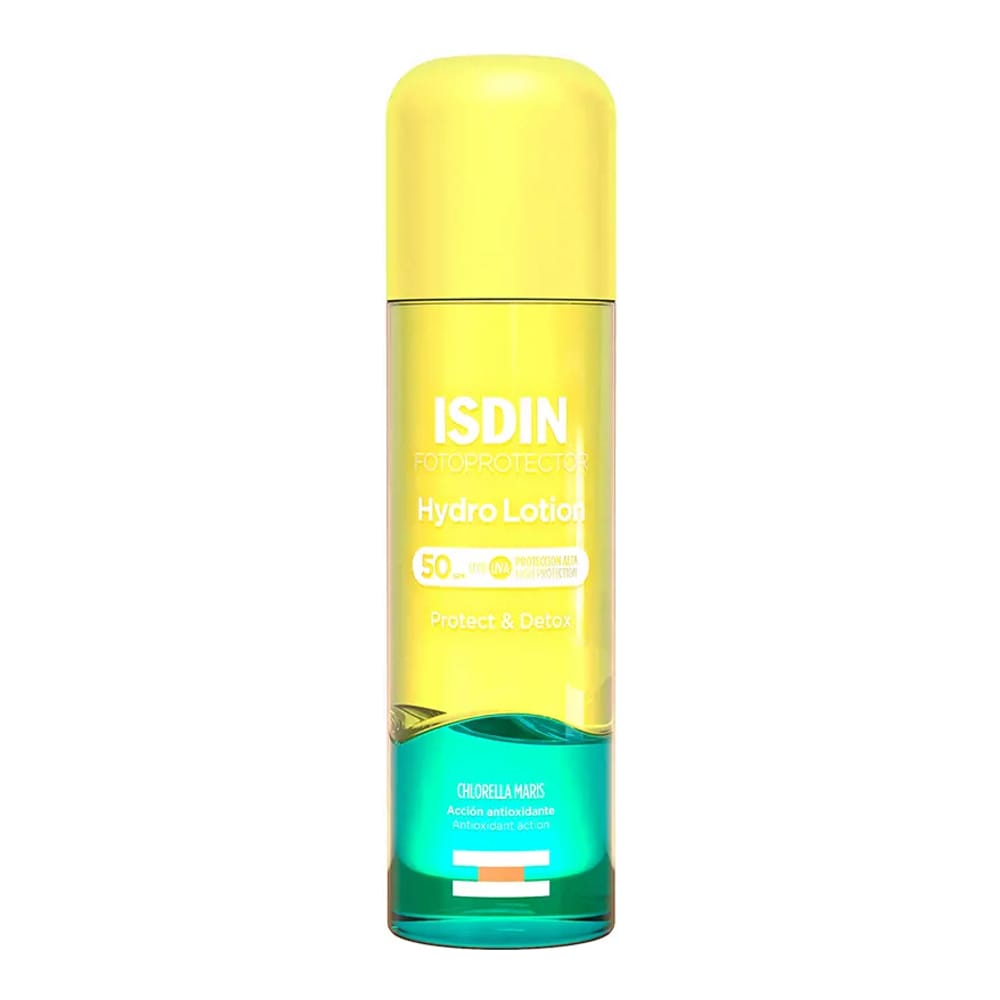 Isdin - Lotion de protection solaire 'Fotoprotector Hydro Protect & Detox SPF50+' - Tous types de peau, 200 ml