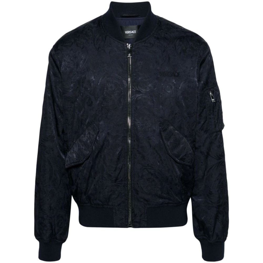 Versace - Blouson bomber 'Logo Embroidered' pour Hommes