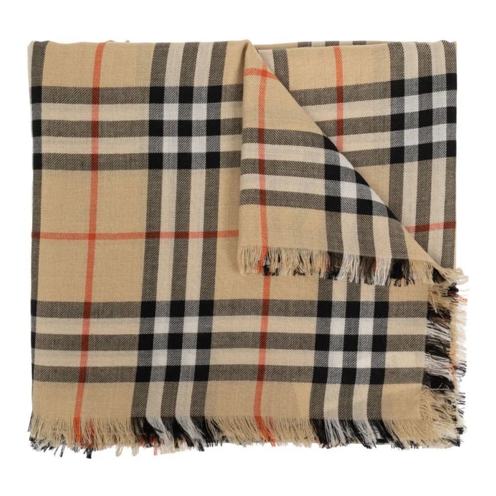 Burberry - Écharpe en laine 'Check' pour Femmes