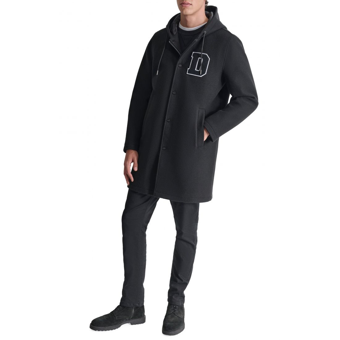 Dkny - Manteau 'Logo Hooded Stadium' pour Hommes
