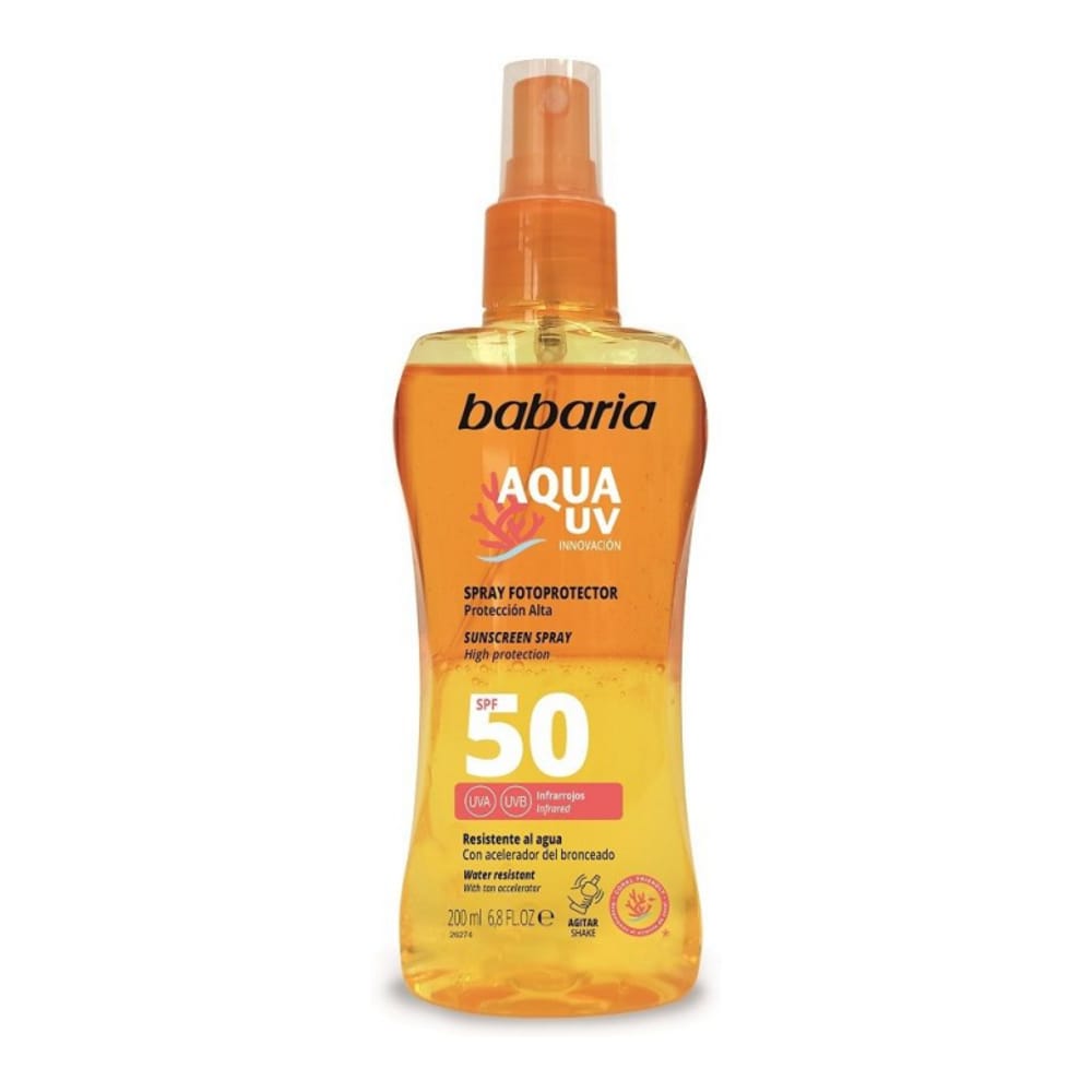 Babaria - Spray de protection solaire 'Solar Aqua UV SPF50' - 200 ml