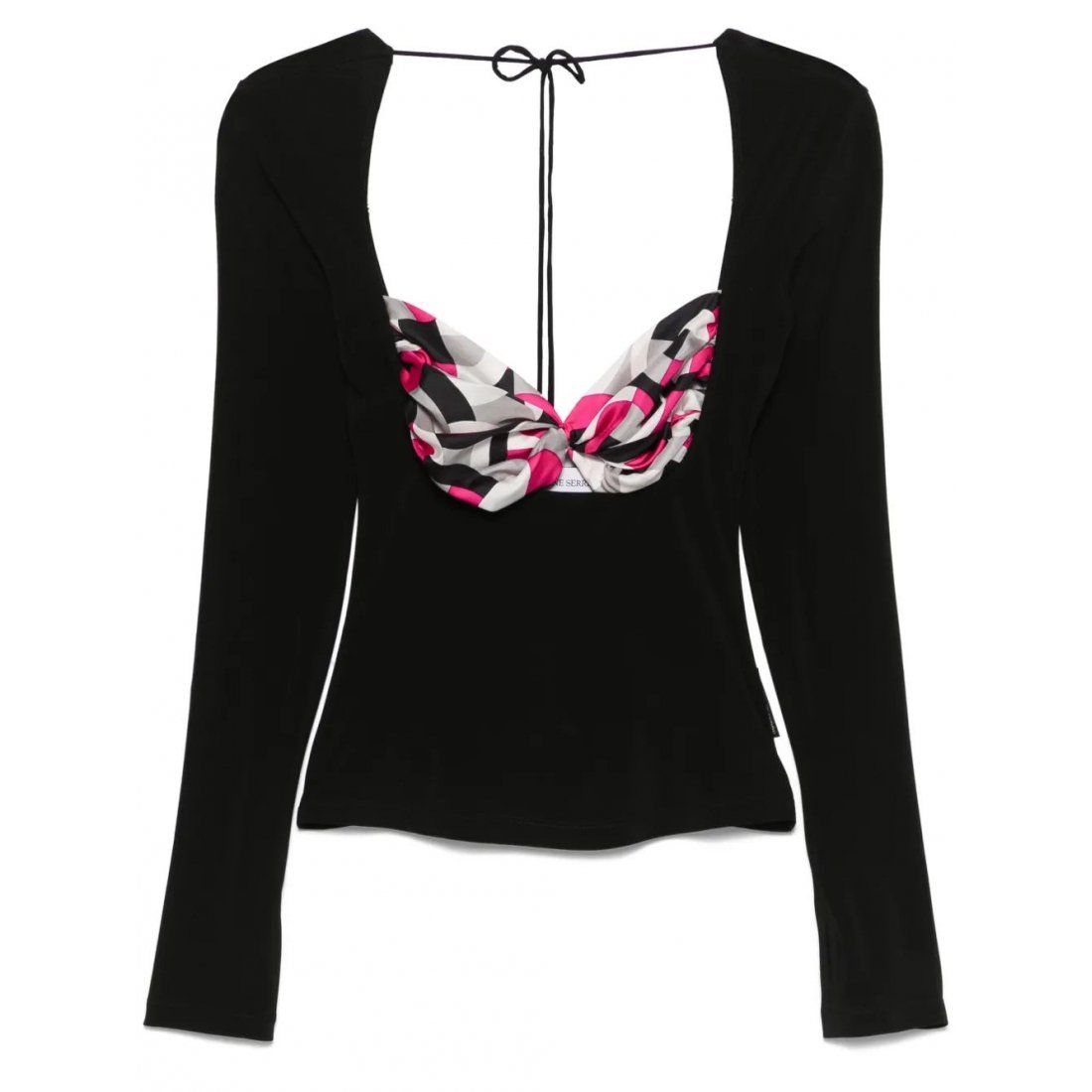 Marine serre - Blouse 'Scarf-Detailing' pour Femmes