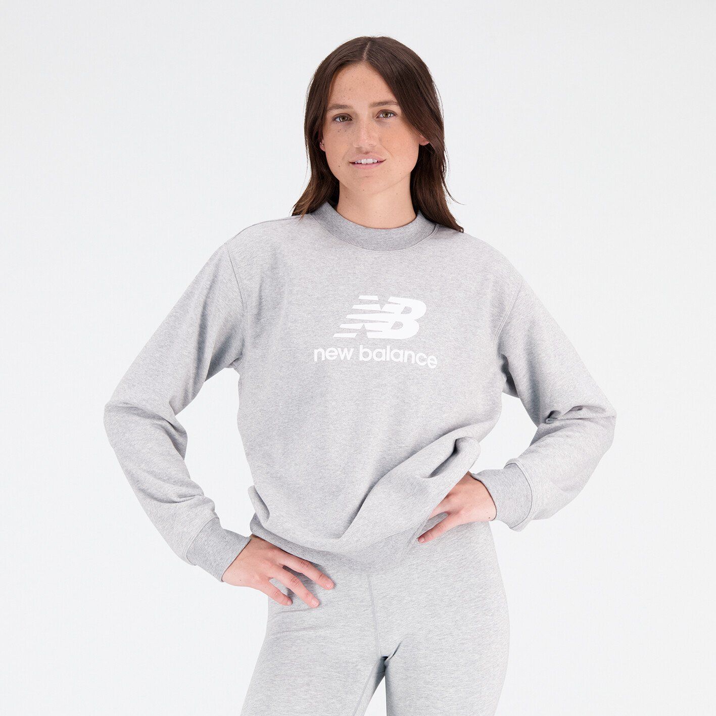 New balance - W Essentials Stacked Logo Crew