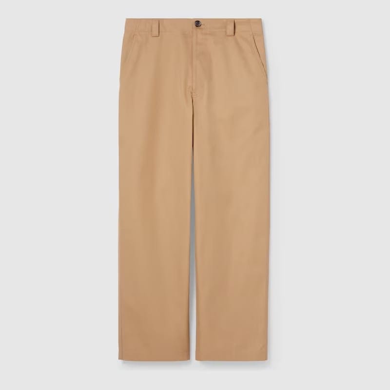 Gucci - Pantalon 'Twill With Web Stripe' pour Hommes