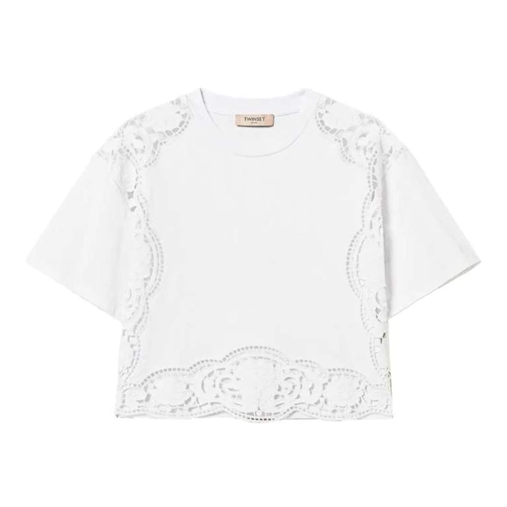 Twin set - Blouse à manches courtes 'Broderie-Anglaise' pour Femmes