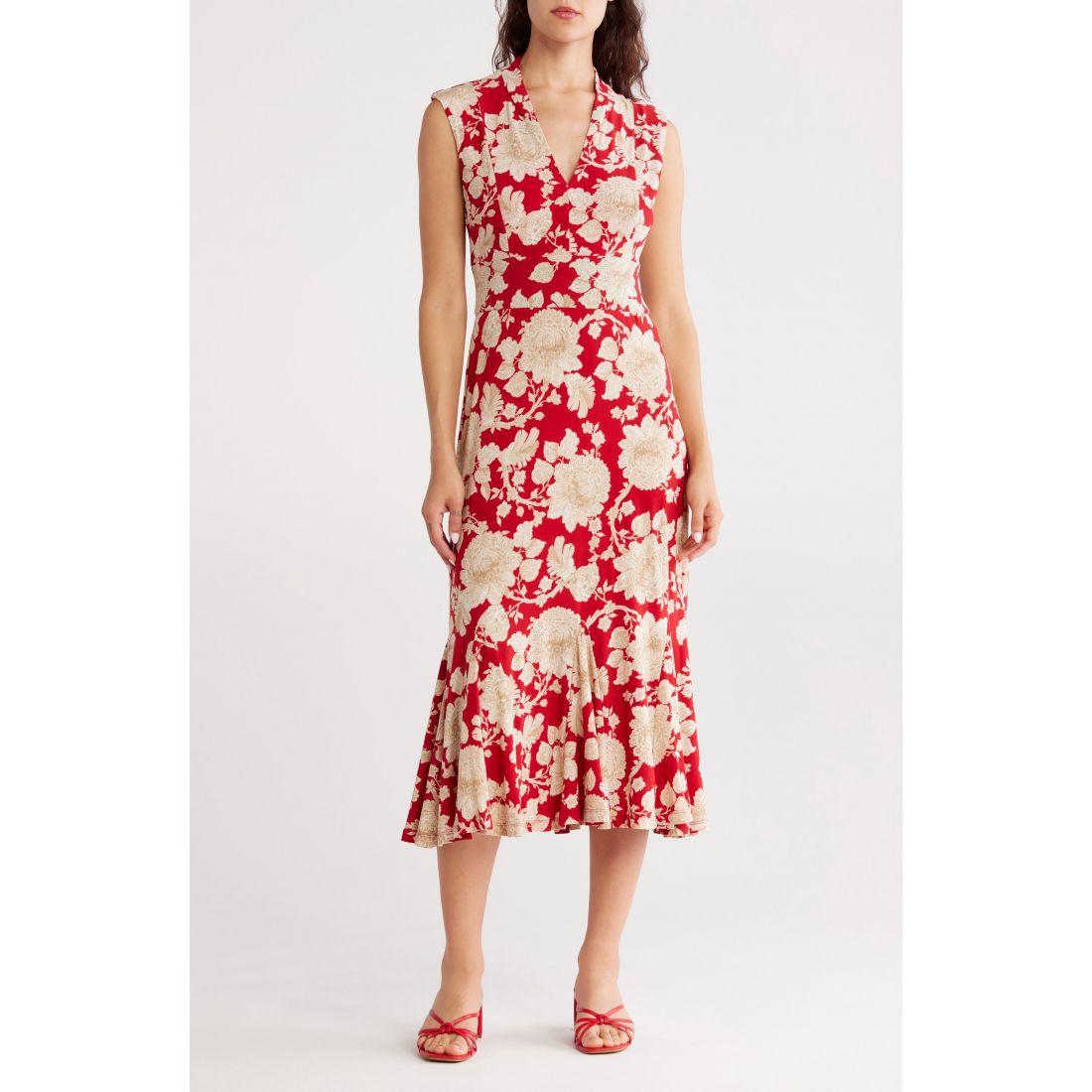 Tommy hilfiger - Robe Midi 'Cap Sleeve Stretch Jersey' pour Femmes