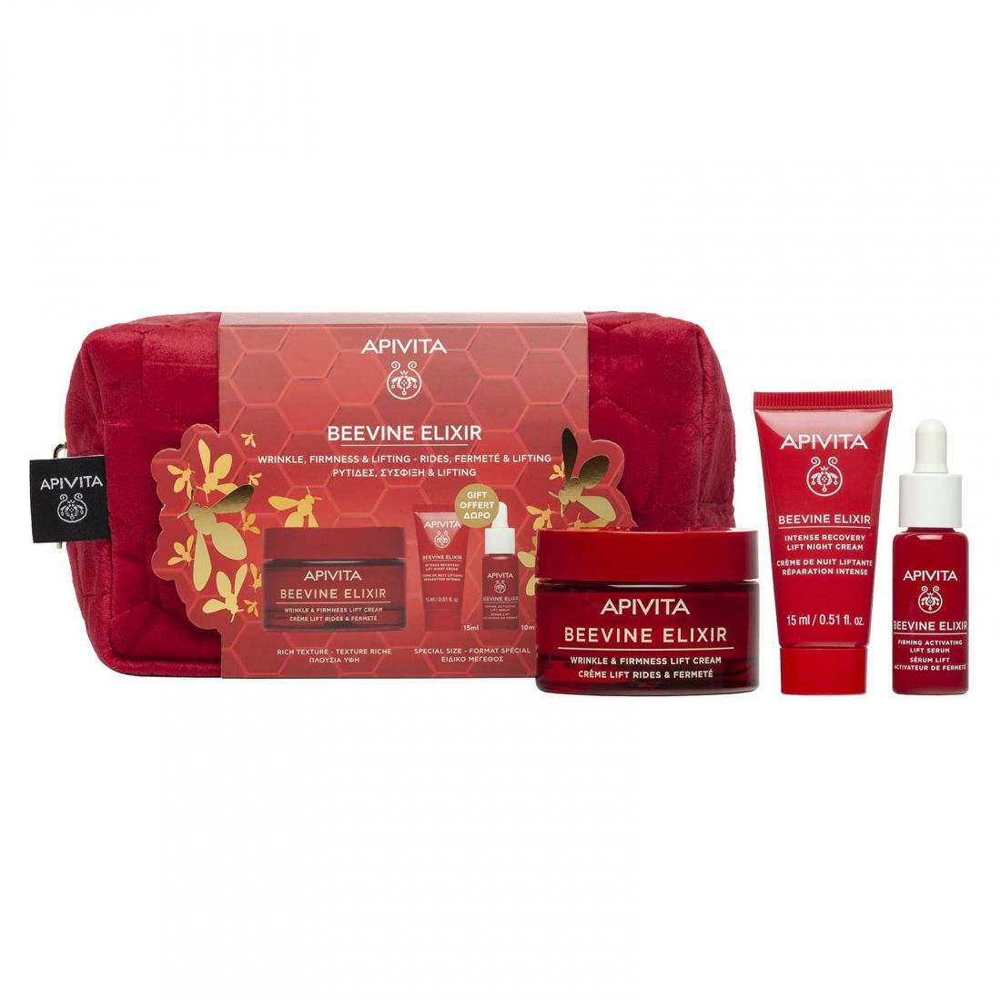 Apivita - "Set de soins anti-âge 'Beevine Elixir Riche' - 4 Pièces"